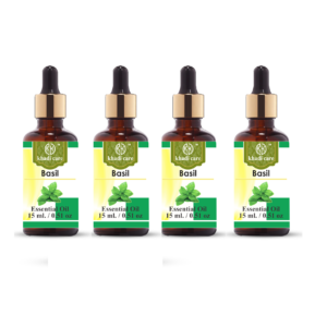 Khadi Care Herbal Basil Essential Oil – 90Ml (Pack of 4)